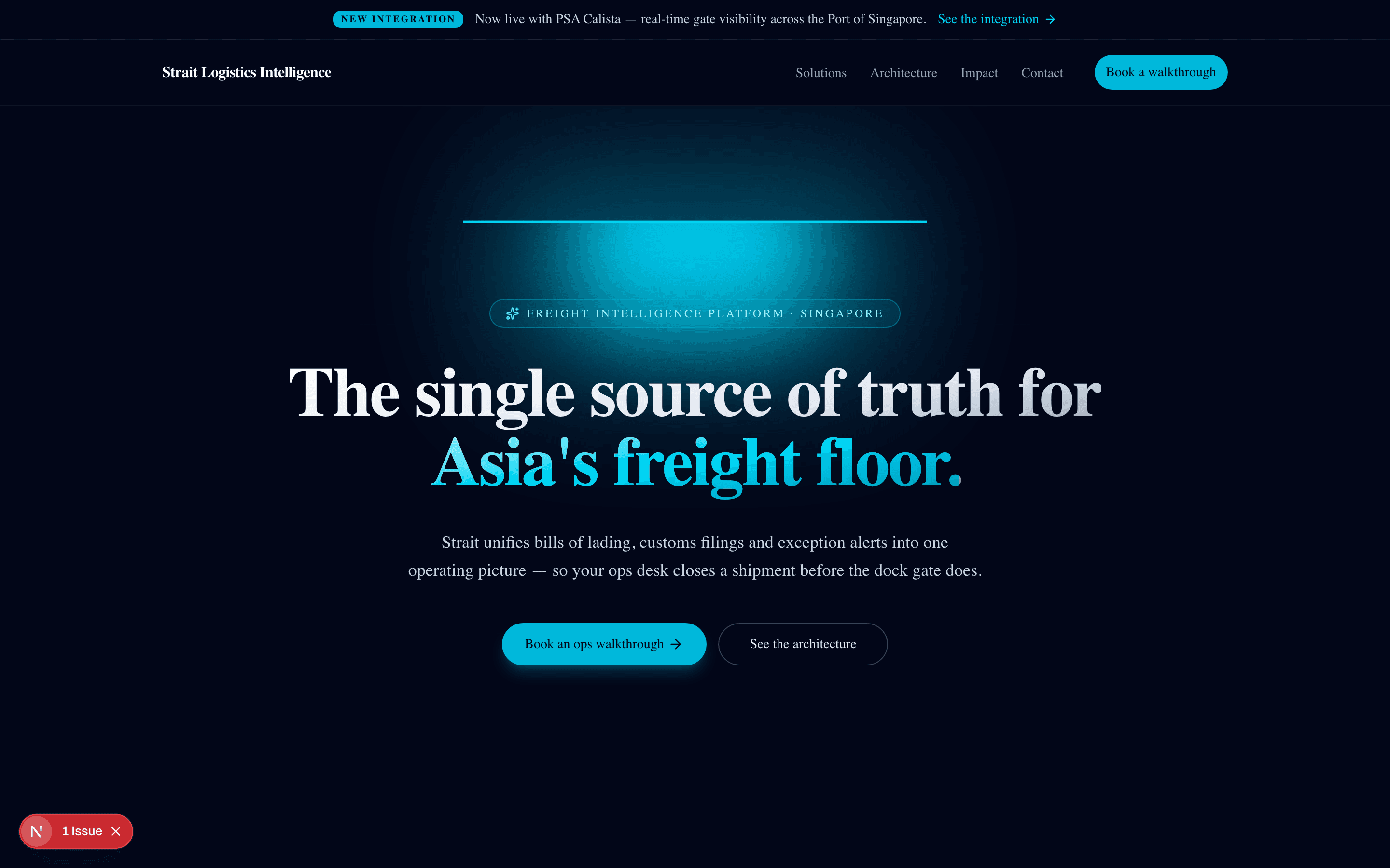 Strait Logistics Intelligence